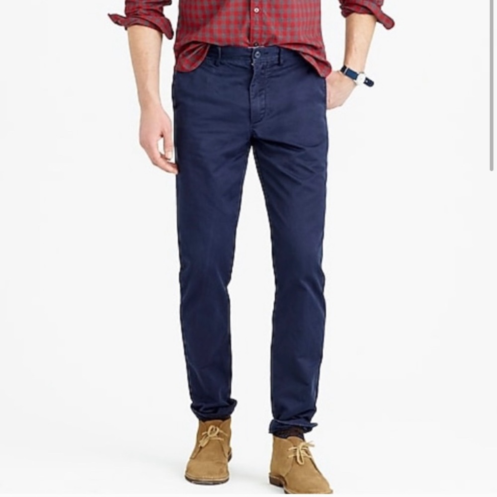 J. Crew Broken In Navy Chino Regular Fit 33x30